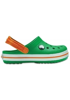 Crocs Clog Unisex Grass Green/white/blazing Orange Crocband™