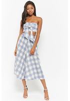 Buffalo Plaid Tube Top & Culotte Set