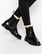 Botas Chelsea Negras Kensington Flora De Dr Martens