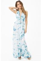 Boho Me Tie-dye Halter Maxi Dress