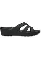Crocs Wedge Women Black Sanrah Strappy