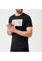 Armani Exchange Men's Large Logo Slim T-shirt - Navy - M - Navy