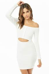 Off-the-shoulder Cutout Bodycon Dress