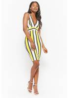 Ribbed Striped Bodycon Dress