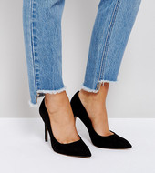 Tacones Altos En Punta De Corte Ancho Paris De Asos
