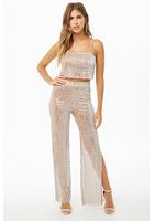 Metallic Cropped Cami & Pants Set