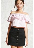 Off-the-shoulder Flounce Top