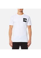 The North Face Men's Short Sleeve Fine T-shirt - Tnf White/tnf Black - L - White