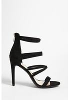 Faux Suede Strappy Heels