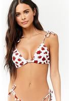 Rose Triangle Bikini Top