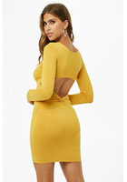 Cutout Twist-back Bodycon Dress