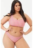 Plus Size Gingham Bikini Bottoms