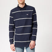 Tommy Jeans Men's Classic Rugby Top - Black Iris/light Grey - S - Navy/grey