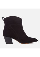 Hudson London Women's Karyn Suede Heeled Ankle Boots - Black - Uk 4 - Black