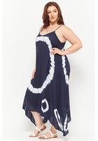 Plus Size Tie-dye Maxi Dress