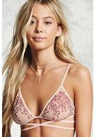 Embroidered Mesh Bralette