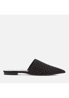 Rebecca Minkoff Women's Sara Studs/suede Pointed Mules - Black - Uk 5 - Black