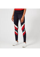 Tommy Hilfiger Women's Athleisure Elana Leggings - Navy/red - M - Navy/red