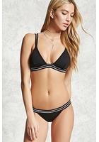 Striped Cheeky Bikini Bottoms