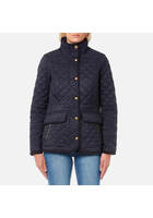 Joules Women's Newdale Quilted Coat - Marine Navy - Uk 6 - Navy