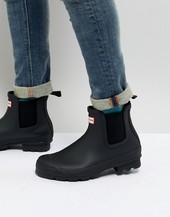 Botines Chelsea En Negro Original De Hunter