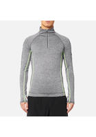 Superdry Sport Men's Sport Athletic 1/2 Zip Henley Top - Mid Grey Grit - S - Grey