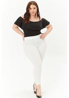 Plus Size Pintuck Leggings