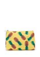 Pineapple Print Makeup Bag