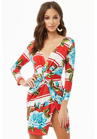 Twist-front Tulip Mini Dress