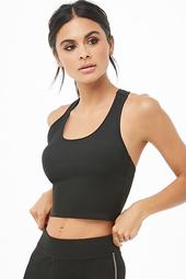 Active Ribbed Cropped Tank Top