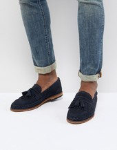 Mocasines De Ante En Azul Marino Alloa De H By Hudson