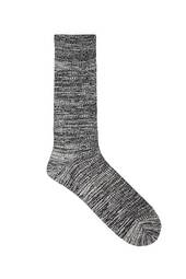 Men Marled Knit Crew Socks