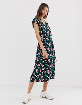 Vestido Midi Con Estampado Floral Y Cinturón De Essentiel Antwerp