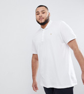Polo De Piqué De Corte Slim En Blanco Blaney De Farah Plus