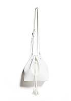 Faux Leather Tassel Bucket Bag