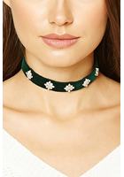 Velour Rhinestone Choker