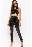 Slick Tube Crop Top & Pants Set