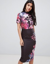 Vestido De Tubo 2 En 1 Con Estampado Floral De Little Mistress