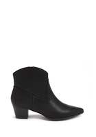 Faux Leather Ankle Boots