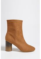 Faux Suede Ankle Boots