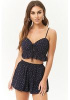 Polka Dot Cropped Cami & Skort Set