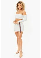 Striped-trim Mini Skirt