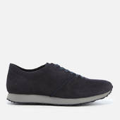 Ugg Men's Trigo Unlined Nubuck Runner Style Trainers - True Navy - Uk 9 - Blue