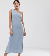Vestido Veraniego Midi Asimétrico De Asos Design Tall