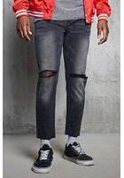 Ripped-knee Slim-fit Jeans