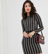 Vestido Ajustado Con Estampado De Rayas De River Island