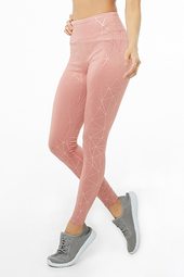 Athletic Metallic Print Leggings