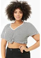 Plus Size Striped Tee