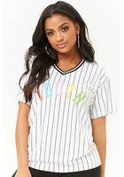 Striped Youth Graphic Jersey Mesh Tee
