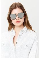 Brow-bar Round Sunglasses